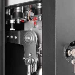 Adjustable mechanical stops and spring regulator